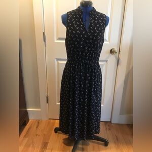 Elegant Black Floral Dress